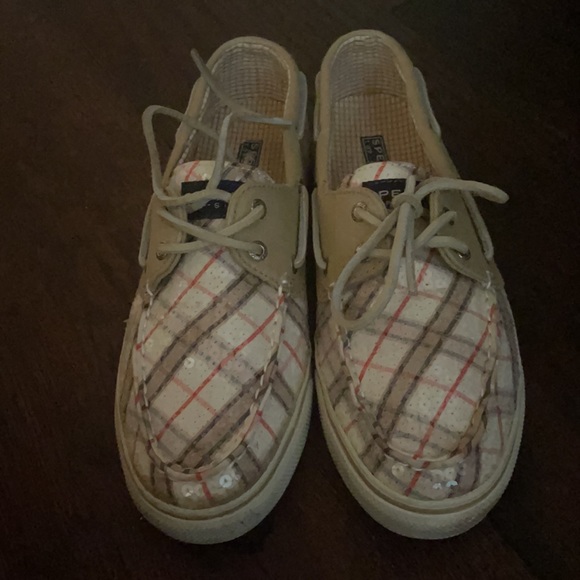 Sperry Topsider sequin Conway 8.5 plaid - Picture 3 of 4